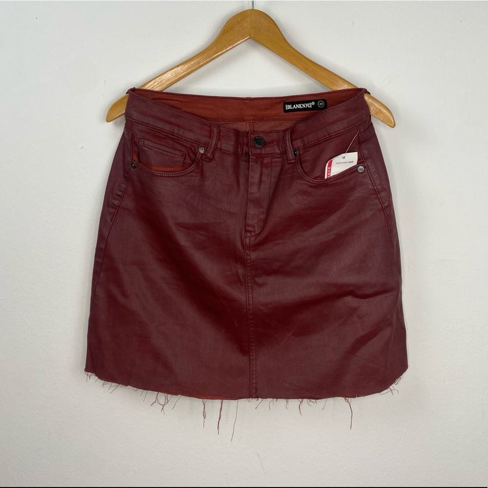 Faux Leather Mini Skirt